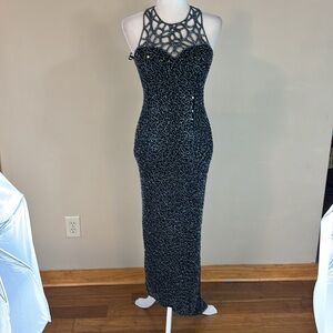 Vintage Romy Scala Beaded Evening Prom Dress Size Medium